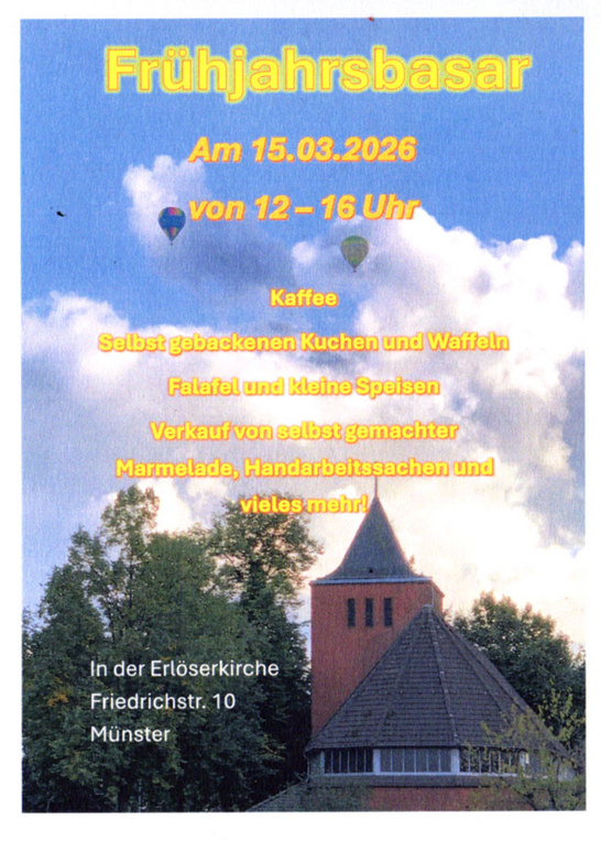 Plakat mit Erlöserkirche